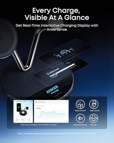 Anker Prime 3-in-1 Smart Charging Dock with Live Display & Qi2.2 — view 5