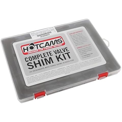 Hot Cams HCSHIM02 Complete Shim Kit Compatible with/Replacement for Arctic Cat ATV DVX 400 /Honda CRF 450R CRF450X TRX 450ER TRX 450R /Kawasaki KFX 400 KFX 450R KLX 450R KX 450F/Suzuki Cover