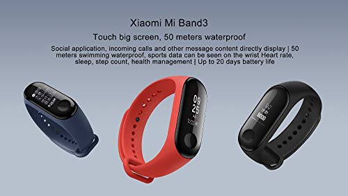 XIAOMI MI BAND 3 + PULSEIRA EXTRA AZUL ESCURO + PELÍCULA SMART BAND