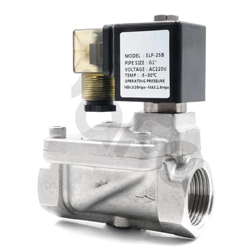 Électrovanne diaphragme pilote en acier inoxydable 3/4 pouce