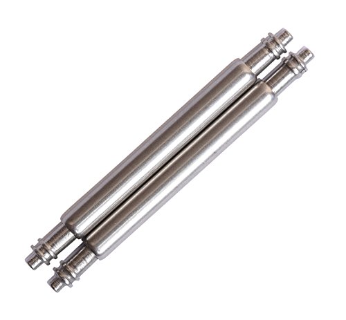 Swiss Reimagined Spring Bar Pins - Made from Stainless Steel - for Attaching Watch Band to Watches or Buckle (Set of Two) - 18mm X 1.5mm