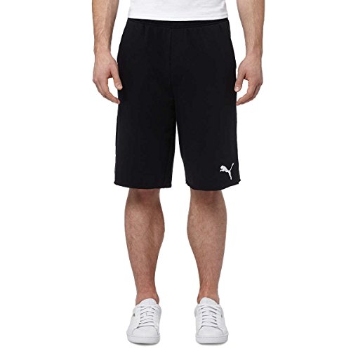 PUMA Men's French Terry Short (Large, Black)