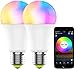 Produktbild REPSN® E27 Glühbirne, Gosund Alexa Lampe Wlan Mehrfarbige Dimmbare Lampe Kompatibel mit Amazon Alexa Echo, Echo Dot Google Home Kein Hub Erforderlich Smart Birne Glühbirne (2-pack real)