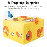 Migipaws Automatic MigiBox Plus Cat Toys 3 n1 Interactive Pounce Mystery Under PopSkin 12 Holes Cardboard Kitten Toys for Indoor Rechargable 8 Accessories(White) - Image 3