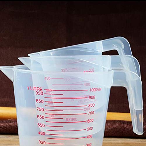 Hemoton Measuring Cups Practical Portable Useful Liquid Measuring Cups Volumetric Beaker Liquid Cont