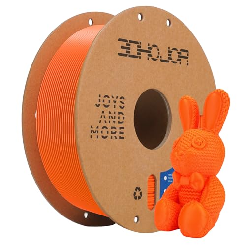 3DHoJor PLA Filament 1.75mm Orange 1KG 3D Drucker Filament Maßgenauigkeit +/- 0 02 mm Filament 3d Druckmaterialien Super Speedy PLA Filament für 3D Drucker