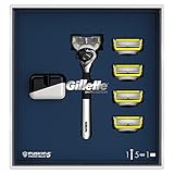 Gillette Fusion 5 Proshield Rasoio Uomo + 5 Lamette di Ricambio Edizione Limitata, Idea Regalo