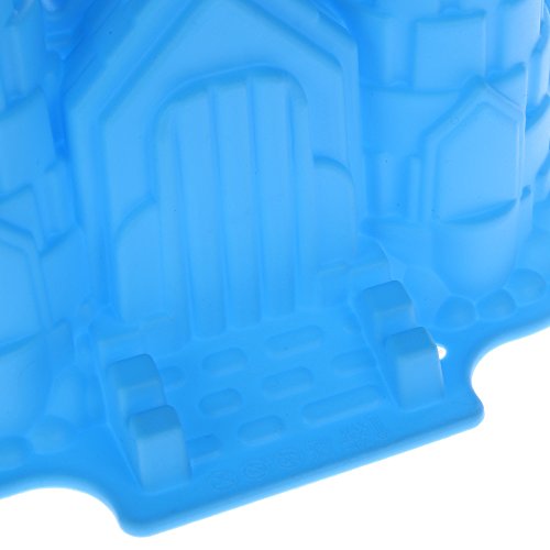NUOMI Large Castle Cake Mold Baking Bakeware Nonstick Silicone 3D Bundt Cake Pan, for Birthday Party Wedding Anniversary