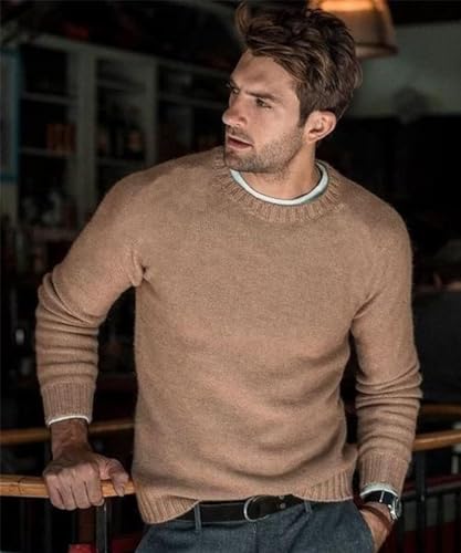 Coofandy Men'S Crew Neck Sweater Slim Fit Lightweight Sweatshirts Knitted Pullover For Casual Or Dressy Wear thumb #1