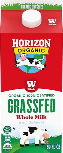 Horizon Organic Grassfed Vitamin D Whole Milk, 59 fl oz Carton
