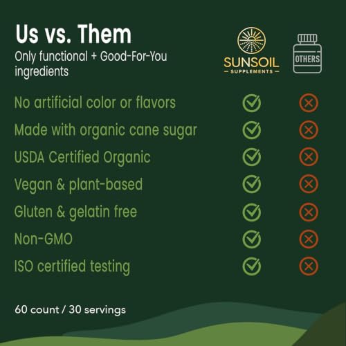 Sunsoil Supplements Organic Multivitamin Gummies