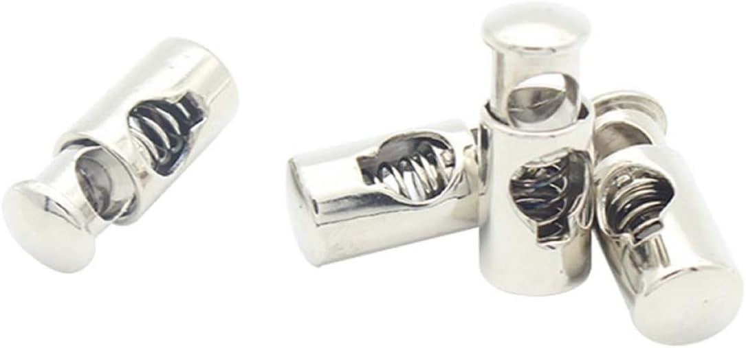 Metal Single Hole Spring Toggle Cord Lock 50pcs for Backpack