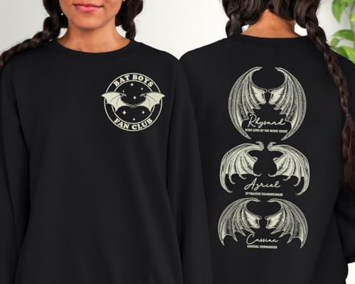 Acotar Bat Boys A Court of Thorns and Roses Sweatshirt - Illyrians of The Night Court Crewneck3