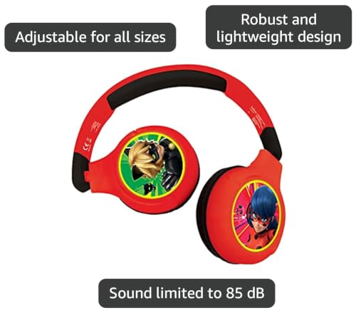 Image of LEXiBOOK, Miraculous Bluetooth Headphones, HPBT010MI