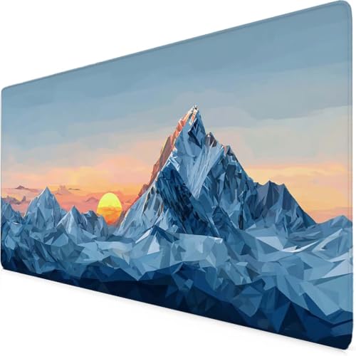 Tapis de souris montagne enneigée anti-glisse pour éviter les douleurs