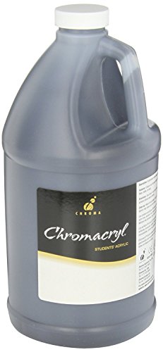 Peinture acrylique Chromacryl noire à haut pouvoir couvrant en grand format