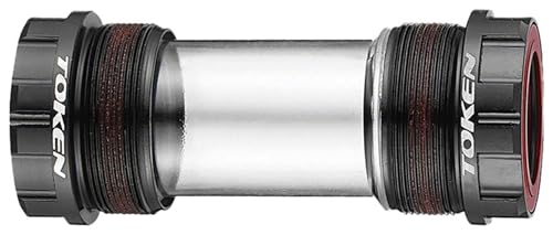 Token TK888 Threaded Bottom Bracket - English, Shimano HollowTech II/SRAM GXP, Black