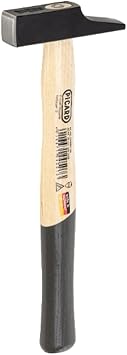 Picard Joiners Hammer 400g French Pattern Carpenter Hammer, Black Powder-Coated Alloy Steel Head, 28mm Flat Square Face, Ring Wedge Fixture, Woodworking & Framing Tool 0008501-28