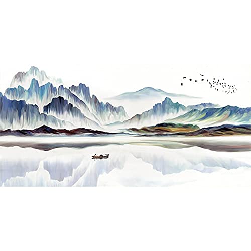 Diamond painting 5D paysage grand format idée cadeau artisanat broderie strass