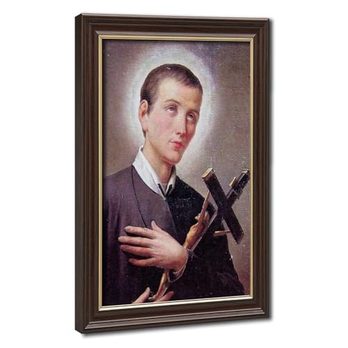 Toile Saint Gérard Majella : le cadeau idéal avec cadre pour protéger les mamans