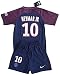 Kid / Youth Paris Saint-Germain PSG FC 2017 2018 17 18 Replica Home & Away Jersey of Neymar Jr, Cavani & Di Maria (Neymar Jr Home, Size 28 (11-13 Years Old))