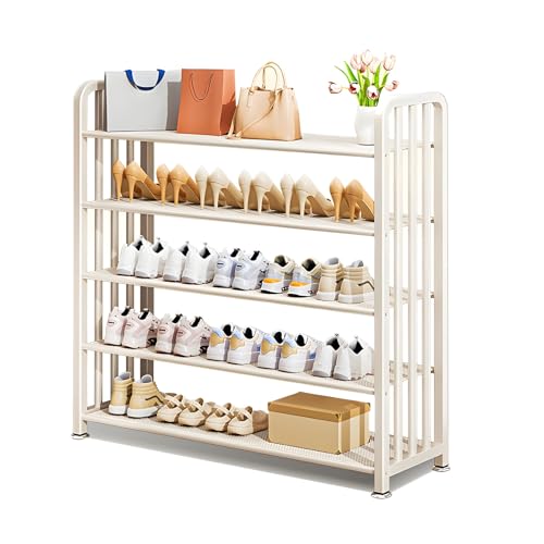 Étagère à chaussures en métal à 5 niveaux pour stopper le désordre au sol