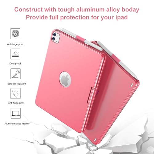 Image of GGH Keyboard Case for iPad Pro 11 Inch & Air 11 inch M4 /M3 /M2, Watermelon Red