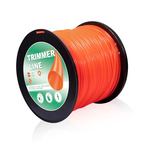 Inren 130 Trimmer Line Heavy Duty Commercial Grade Round 0.130 Inch String Trimmer Line,Weed Eater String .130Inch-446Ft-3Lb Fits Most of String Trimmer(130' 3LB Round)