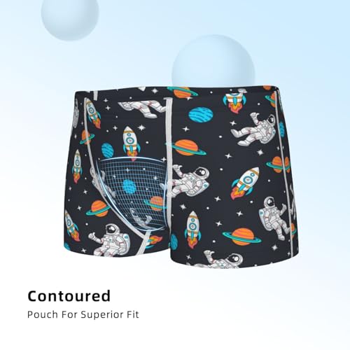Boys' Cotton Boxer Brief Soft Underwear-Space4