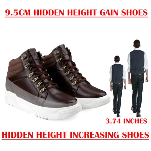 Image of BXXY Men's 3.74 Inch Hidden Height Increasing Casual Sneaker Laceup and Outdoor Boot.