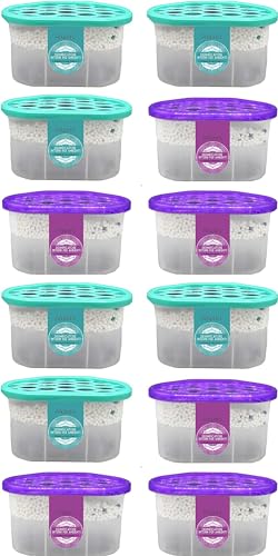 Deumidificatore casa muffa, assorbi umidità per ambienti con Cristalli Idrofili da 500ml (12 PACK) con Aromaterapia 2023, Ariapura