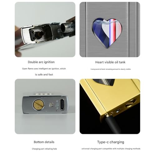 Briquet à kérosène à commande vocale et flamme douce stable