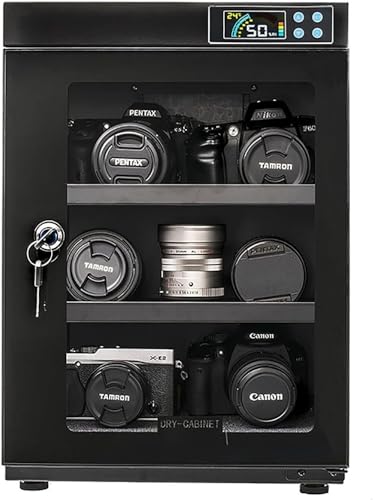 ZQJYMXM Electronic moisture-proof box storage box automatic drying box camera photography lens dehumidification box CNC adjustment Tempered glass Noiseless and Energy Saving