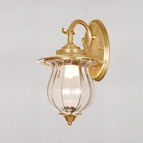Applique murale tout bronze étanche E27 pour éviter l'usure liée à l'humidité intérieure