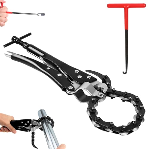 UVVRUR Séparateur de chaîne d'échappement avec crochet à ressort d'échappement pour couper les tuyaux d'échappement et tuyaux d'échappement pour cuivre, PVC, aluminium