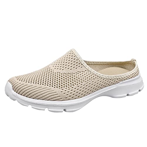 Zapatillas genéricas de moda y deporte para mujer, zapatillas ortopédicas para mujer, confort al aire libre, gimnasio, transpirable, transpirable, ligera, 2 beige., 39 EU
