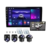 Double Din Car Stereo Support 360 Panoramic Backup Camera System, 360 Degree Panoramic Dashboard...