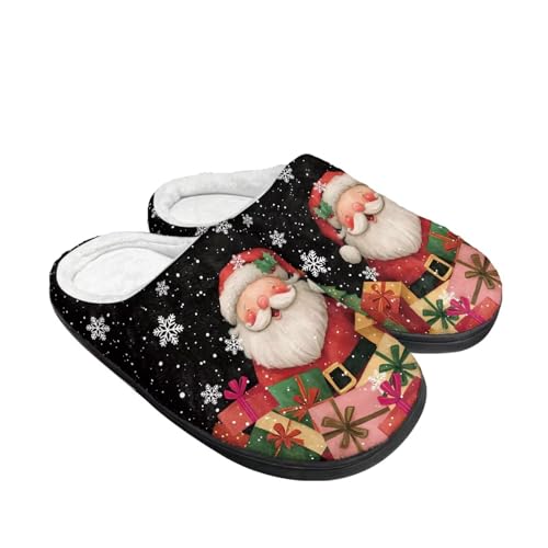 Pantoufles de Noël pour adulte chaudes et confortables pour Halloween