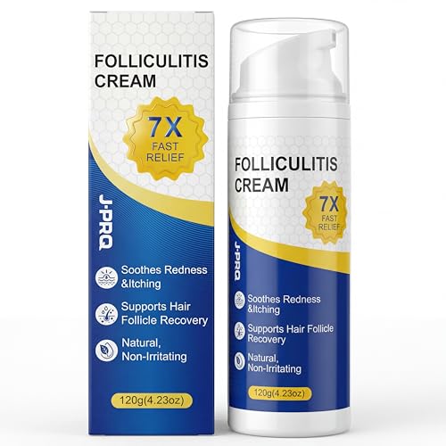 Folliculitis Cream Folliculitis Cream for Scalp Face & Body Helps Calm Redness Inflammation & Discomfort Non-Greasy Formula with Natural Ingredients 4.23oz
