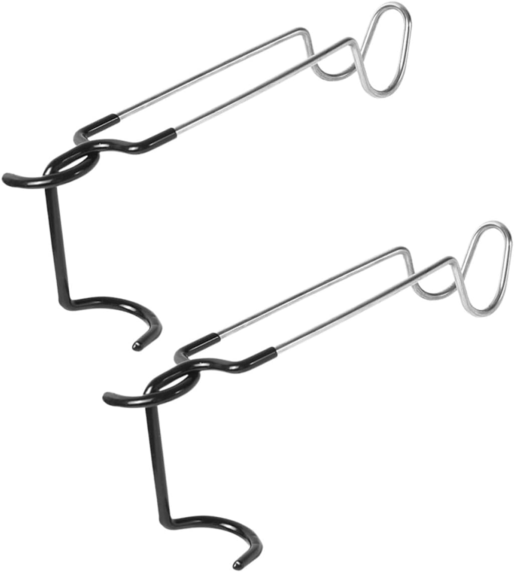 MAGICLULU Camping Lamp Pole Hook Hanger, 2pcs Metal S-Shaped Tent Light Iron Hook for Outdoor Camping Lanterns and Tent Poles, Sturdy Hanging Accessories for Hiking and Backpacking