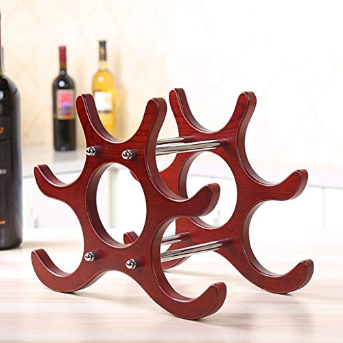 Soporte para botellas de madera sólida estilo europeo miniatura 4