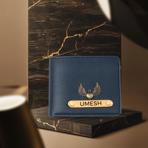 Image of ncgifts Men's Customized Wallet with Name and Charm I Purse for Men Wallet | Gift for Man | Customized Wallets for MenChristmas Gifts for Men Man | Secret Santa Gifts for Office Colleagues Staff