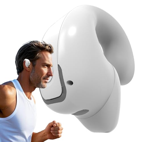 Auriculares Inalámbricos Abiertos, Auriculares Abiertos | Clip de Casco de Conducción Hueso - Control Táctil Auriculares Inalámbricos Impermeables Fit Sports Running, Workout, Video, Camping