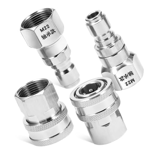 KONTONTY Adaptateur De Raccord Rapide Pour Robinet Darrosage 2 Jeux De Connecteurs Pour Nettoyeur Haute Pression Pour Raccord Rapide