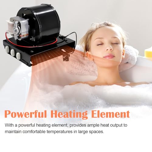Image of Hiorucet S97017063 97017063 Motor Blower Heater Assembly for Broan Nutone Heater, 655-C 655-B 655-A 655F 655 695 HFL695 656 658 659 Heating Fan Replacement for Broan Nutone Bathroom Exhaust Fan.