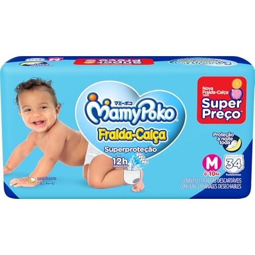 MamyPoko Fralda-Calça Superproteção M 34 Unidades MamyPoko Fralda-Calça Superproteção M 34 Unidades