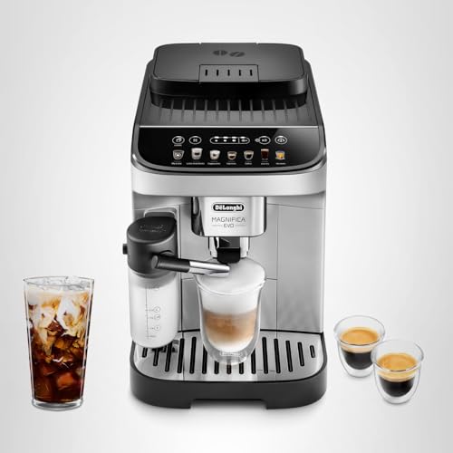 De'Longhi Magnifica Evo Automatic Espresso & Coffee Machine with Auto Milk Frother, Built-in Grinder & Auto-Clean Function - For Latte, Cappuccino, Americano, Iced Coffee, ECAM29084SB , Silver - Image 8