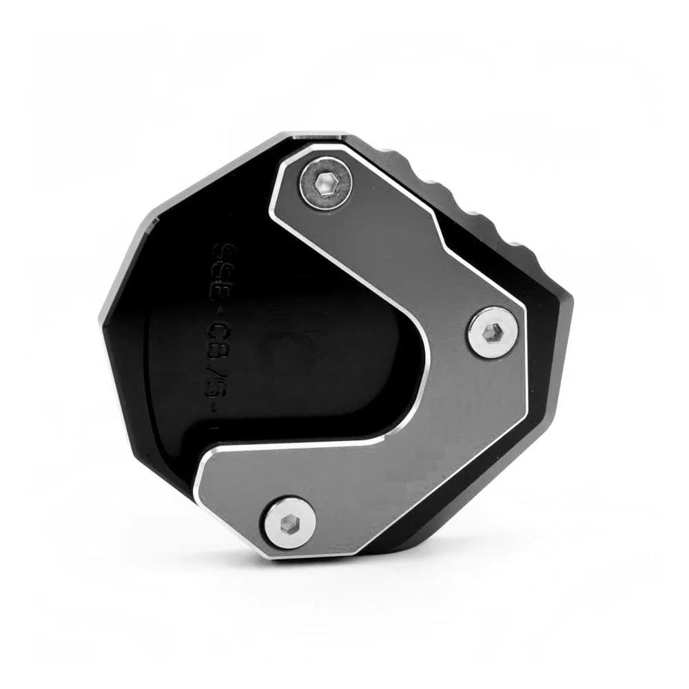 Extension béquille moto Transalp XL750 2023 pour stabiliser le pied sur herbe