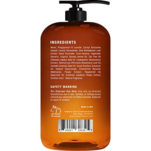 image for Majestic Pure Tea Tree Hand Soap - Liquid Hand Wash with Pure Aloe Ver