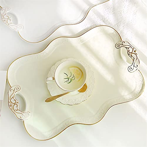 Plateau de petit-déjeuner de service et de réception circulaire - 5